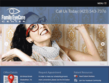 Tablet Screenshot of elizabethtoneyecare.com